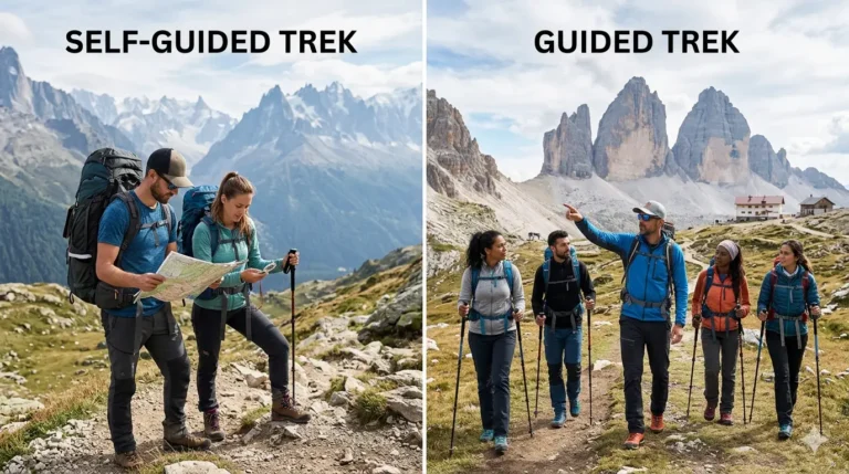 Guided Trek vs Self-Guided Trek