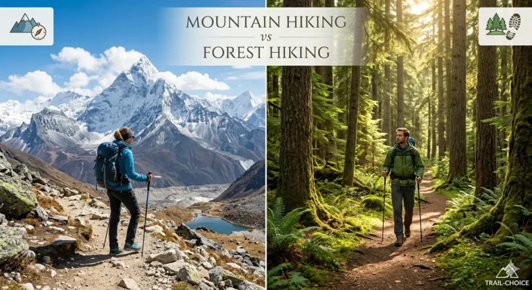 Mountain Hiking vs Forest Hiking